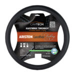 WHEEL STEERING COVER ΑRISTON LEATHER FEELING BLACK MD W/REACH