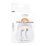 USB CABLE CHARGER & DATA TRANSFER TYPEC- TO LIGHTING 18W 1.5 M FAST CHARGE PREMIUM SERIES